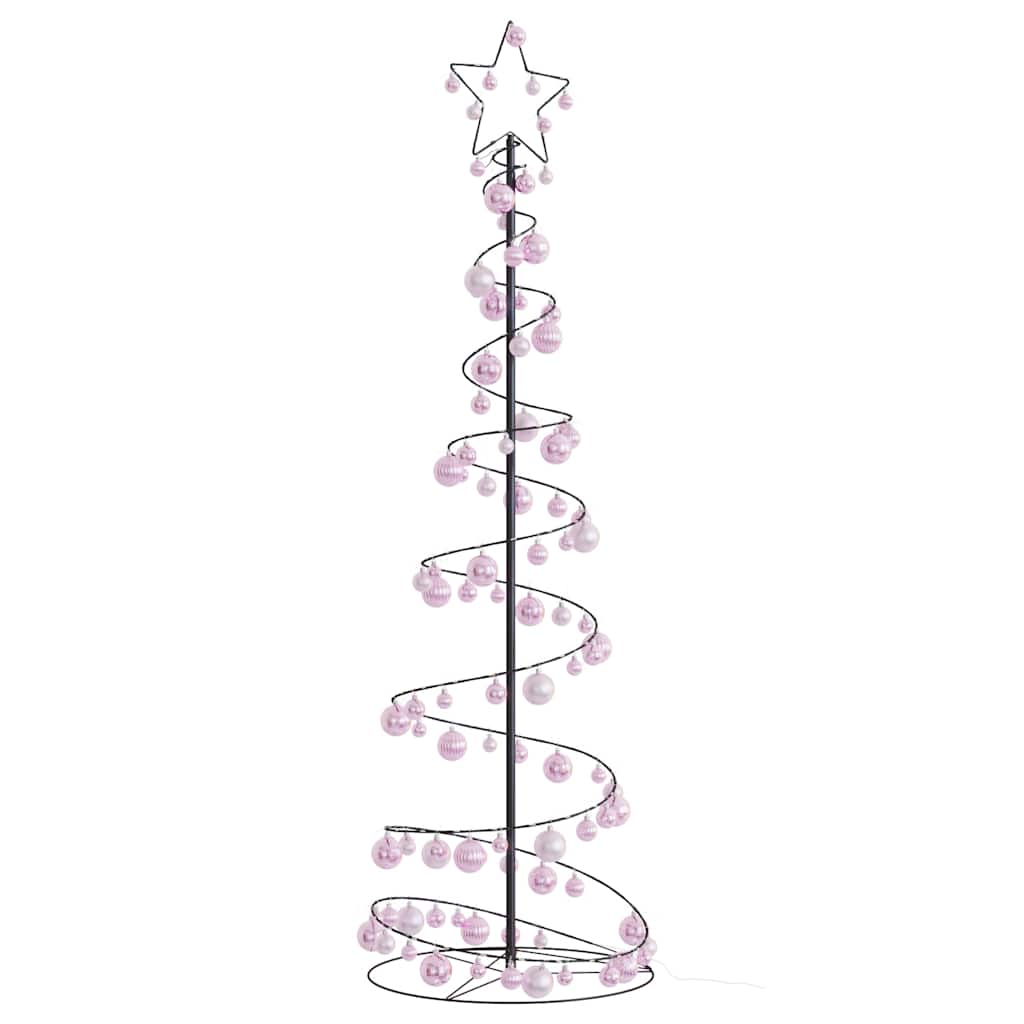 Arbre de Noël cône lumineux avec boules 120 LED 180 cm - Xios Store SNC