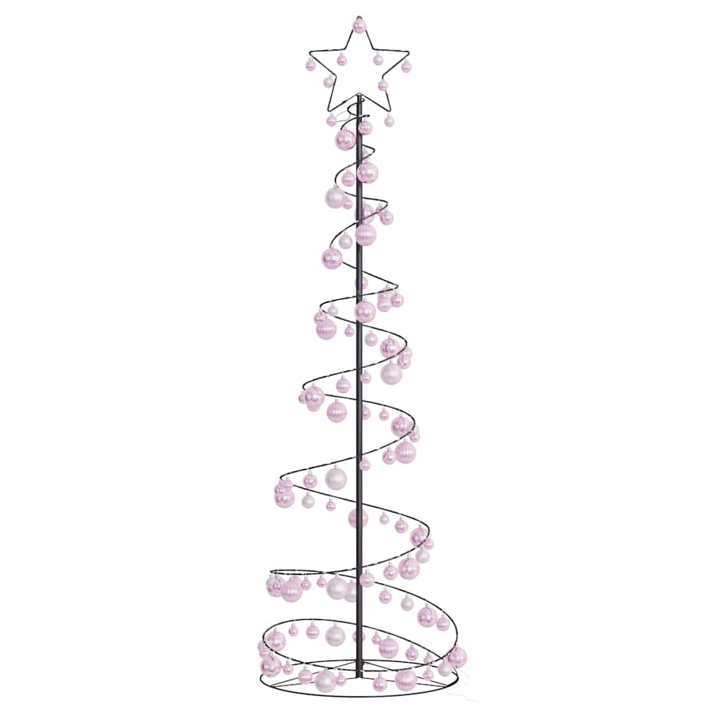 Arbre de Noël cône lumineux avec boules 120 LED 180 cm - Xios Store SNC