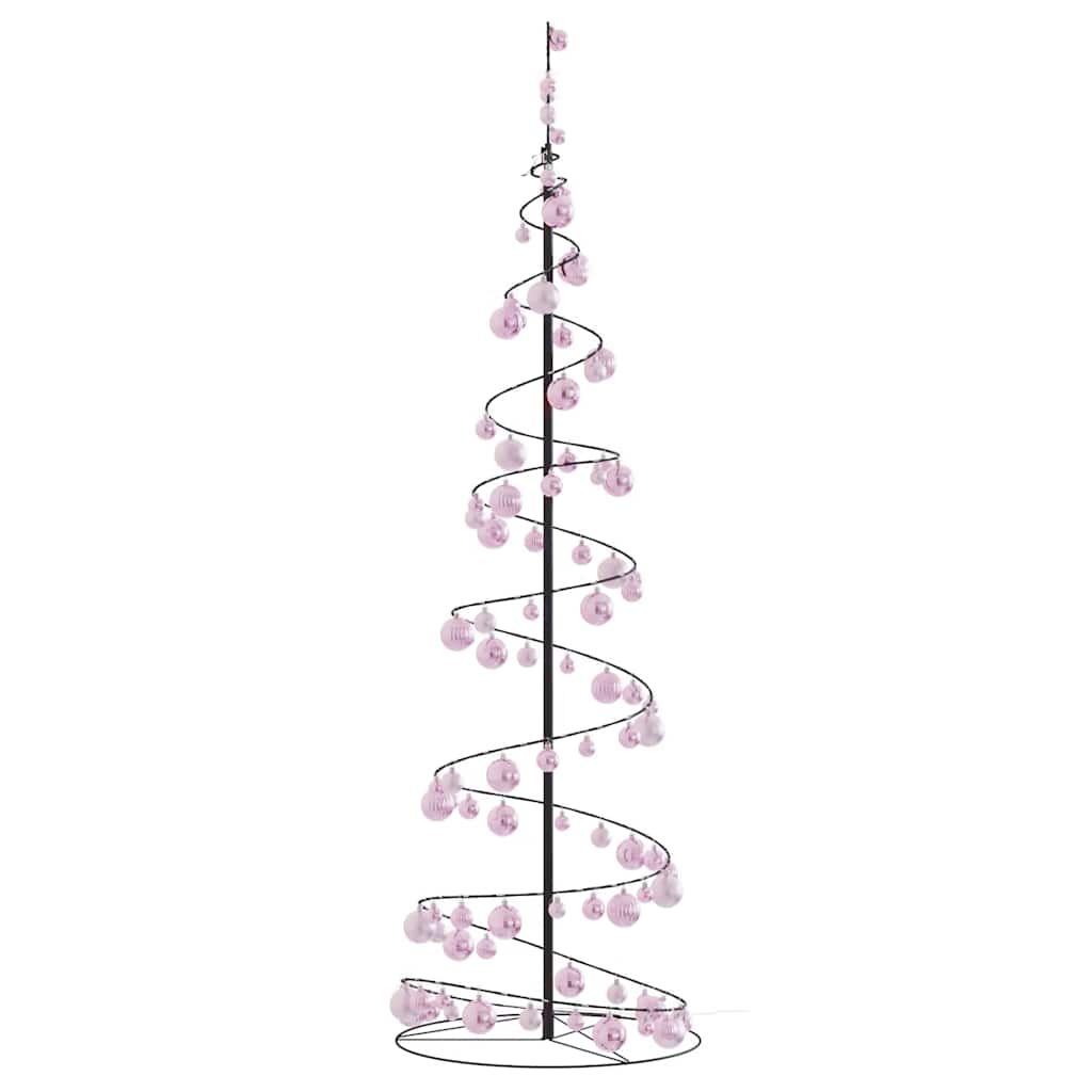 Arbre de Noël cône lumineux avec boules 120 LED 180 cm - Xios Store SNC