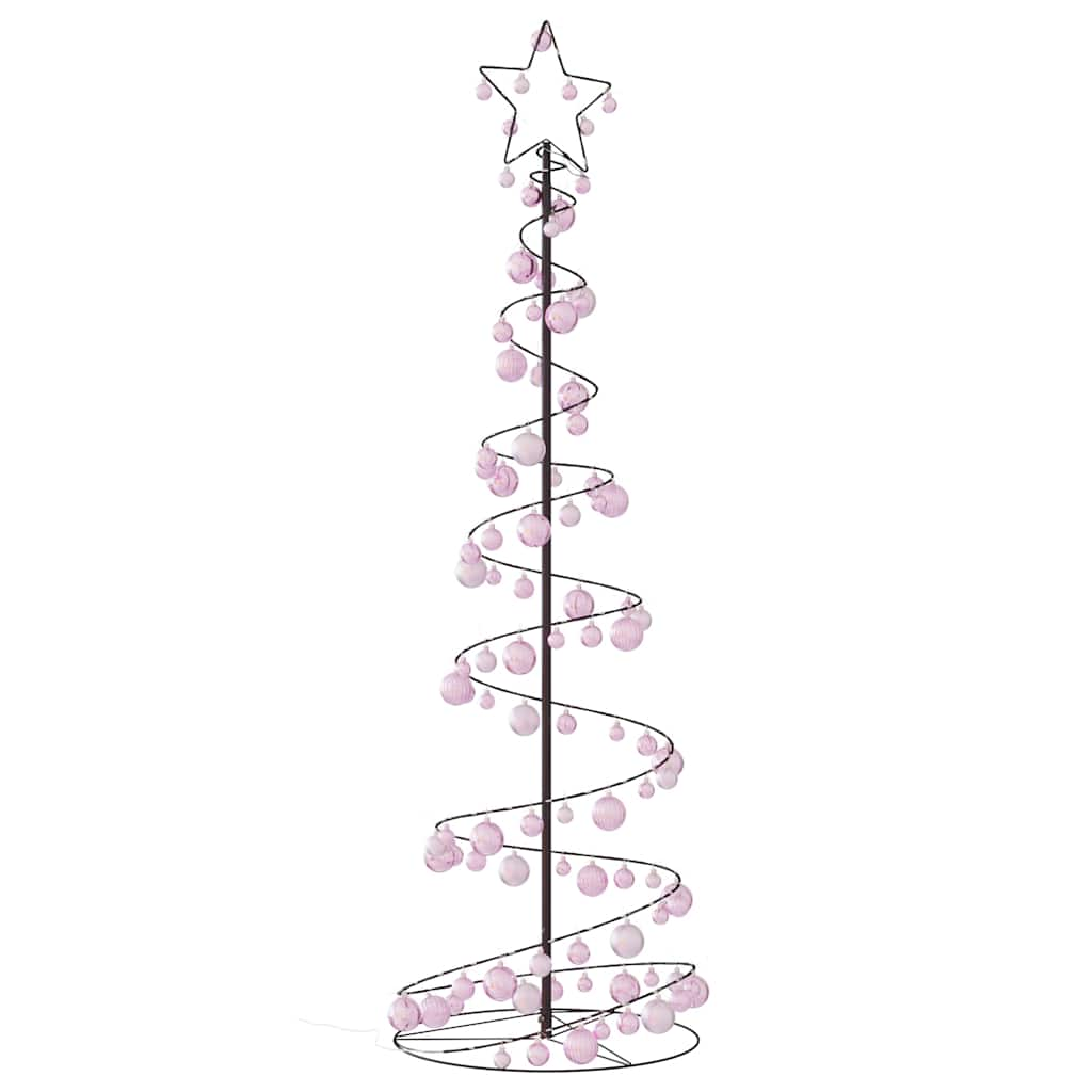 Arbre de Noël cône lumineux avec boules 120 LED 180 cm - Xios Store SNC