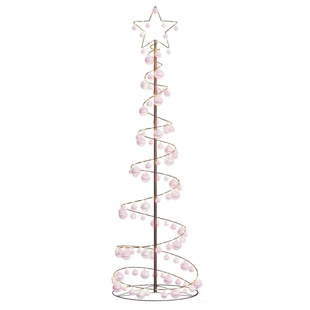 Arbre de Noël cône lumineux avec boules 120 LED 180 cm - Xios Store SNC