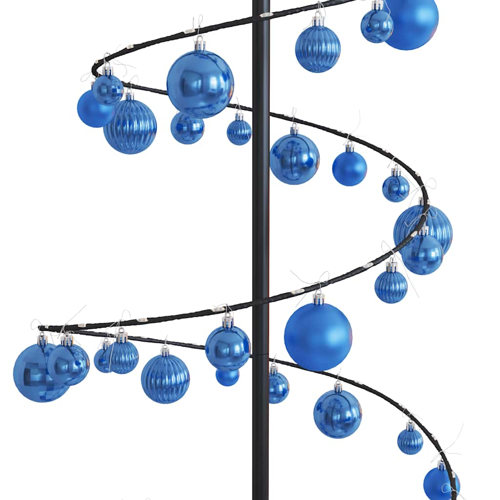 Arbre de Noël cône lumineux avec boules 120 LED 180 cm - Xios Store SNC