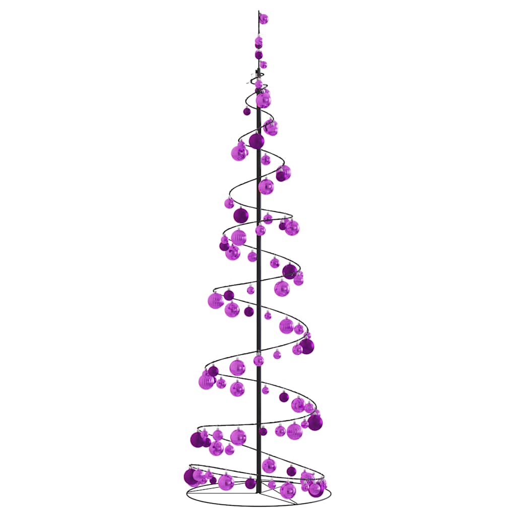 Arbre de Noël cône lumineux avec boules 120 LED 180 cm - Xios Store SNC