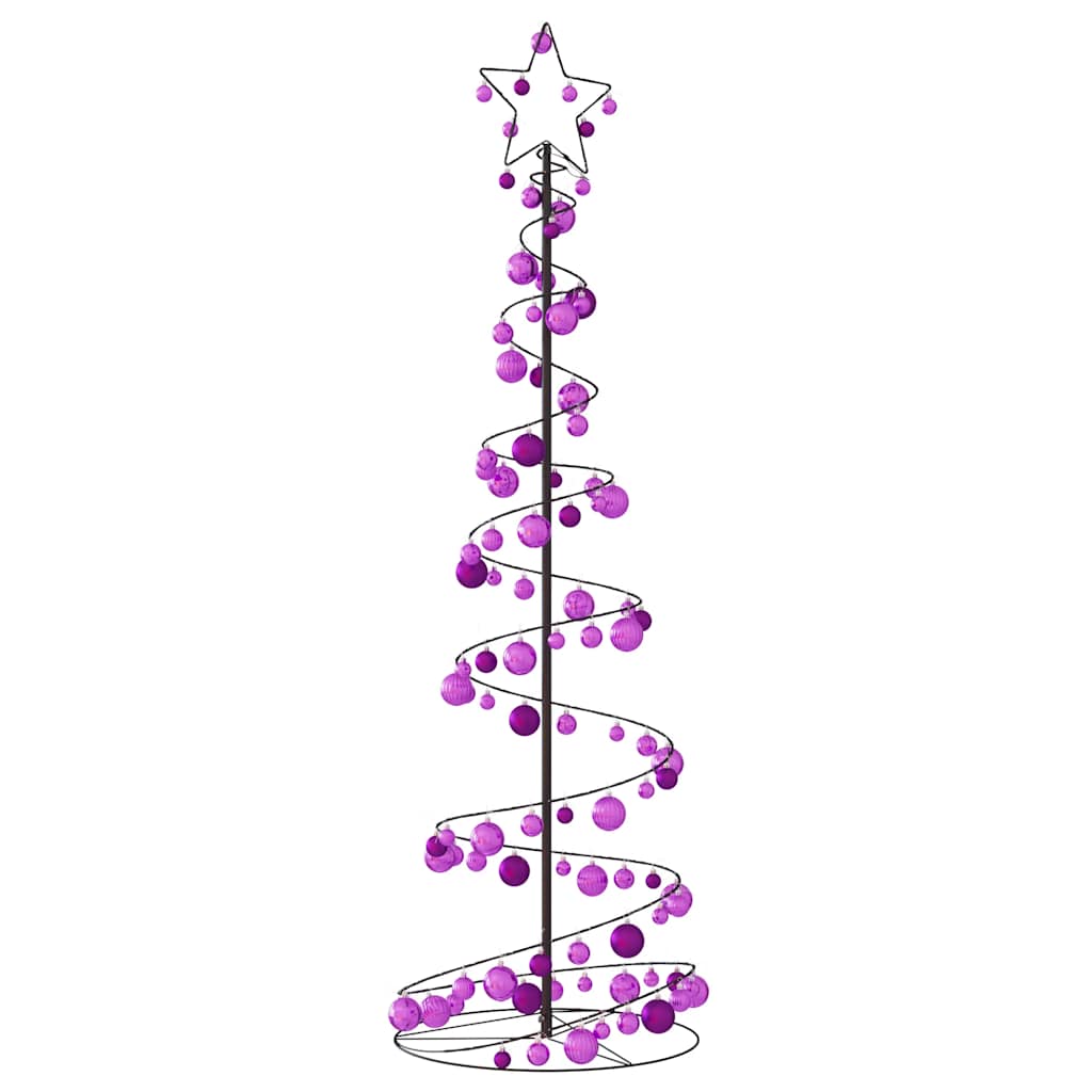 Arbre de Noël cône lumineux avec boules 120 LED 180 cm - Xios Store SNC