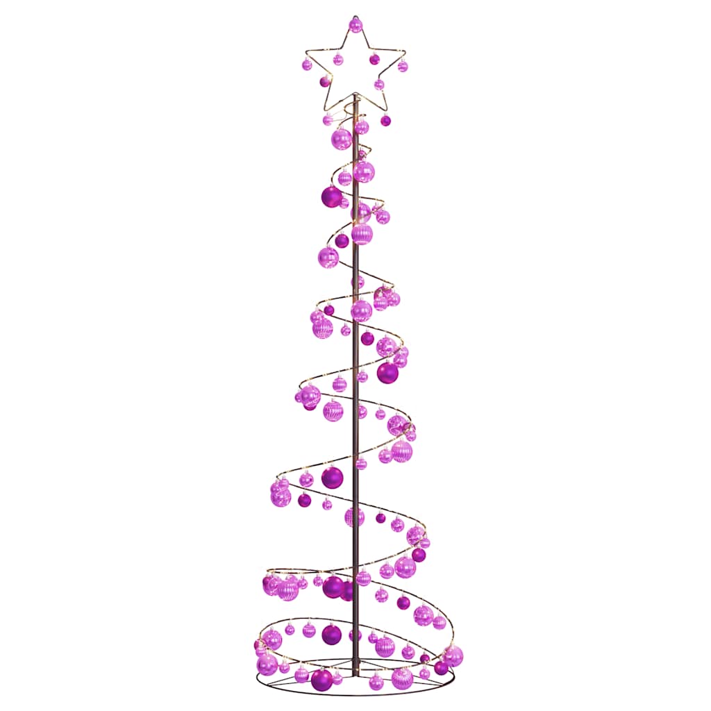 Arbre de Noël cône lumineux avec boules 120 LED 180 cm - Xios Store SNC