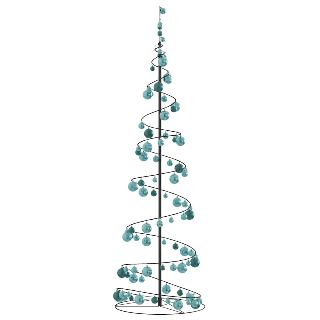 Arbre de Noël cône lumineux avec boules 120 LED 180 cm - Xios Store SNC