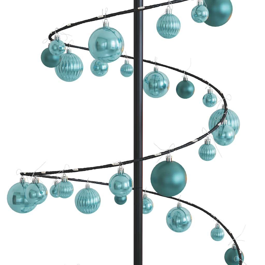 Arbre de Noël cône lumineux avec boules 120 LED 180 cm - Xios Store SNC