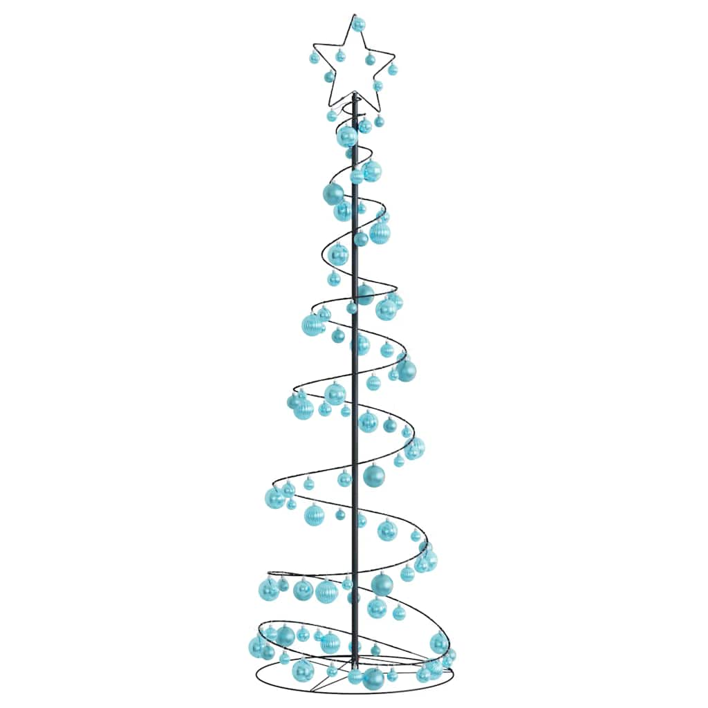 Arbre de Noël cône lumineux avec boules 120 LED 180 cm - Xios Store SNC