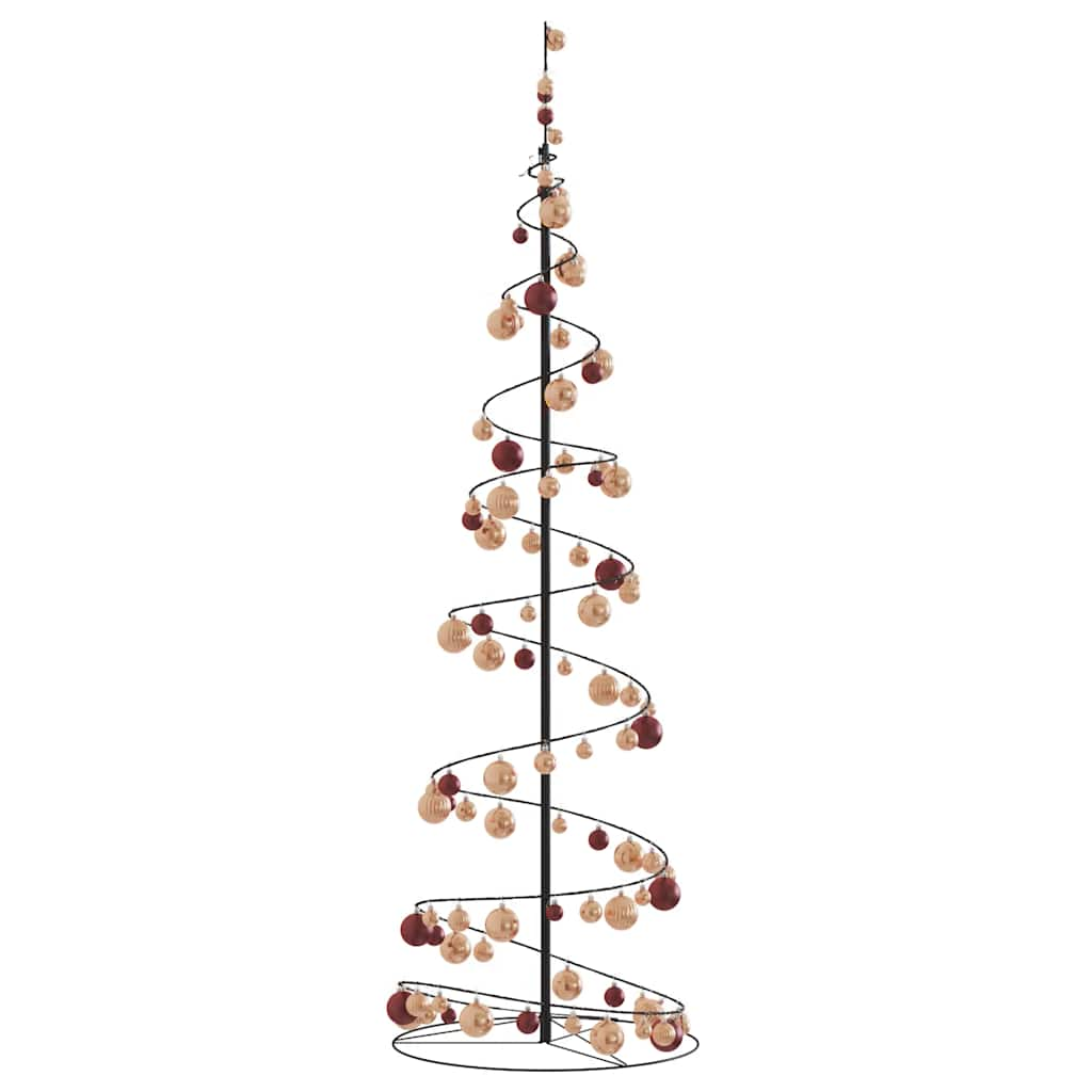 Arbre de Noël cône lumineux avec boules 120 LED 180 cm - Xios Store SNC