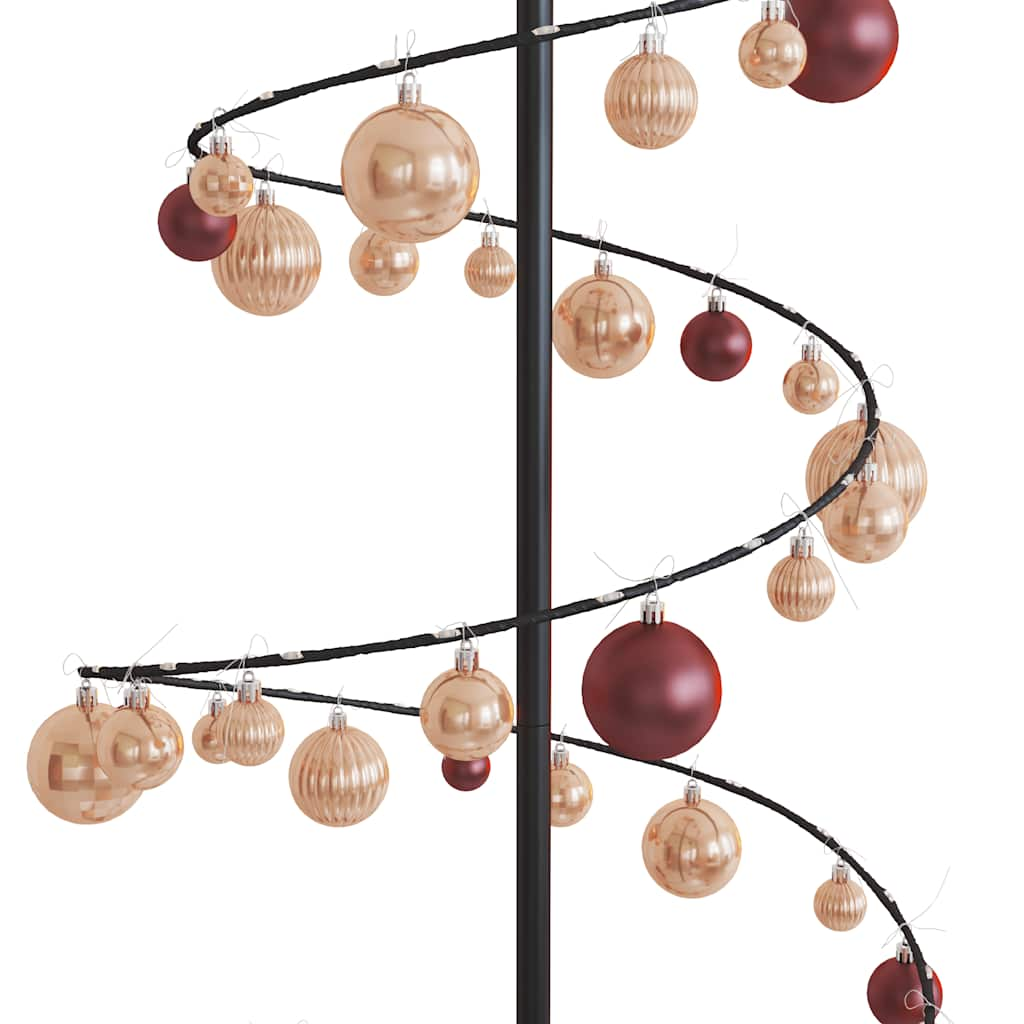 Arbre de Noël cône lumineux avec boules 120 LED 180 cm - Xios Store SNC