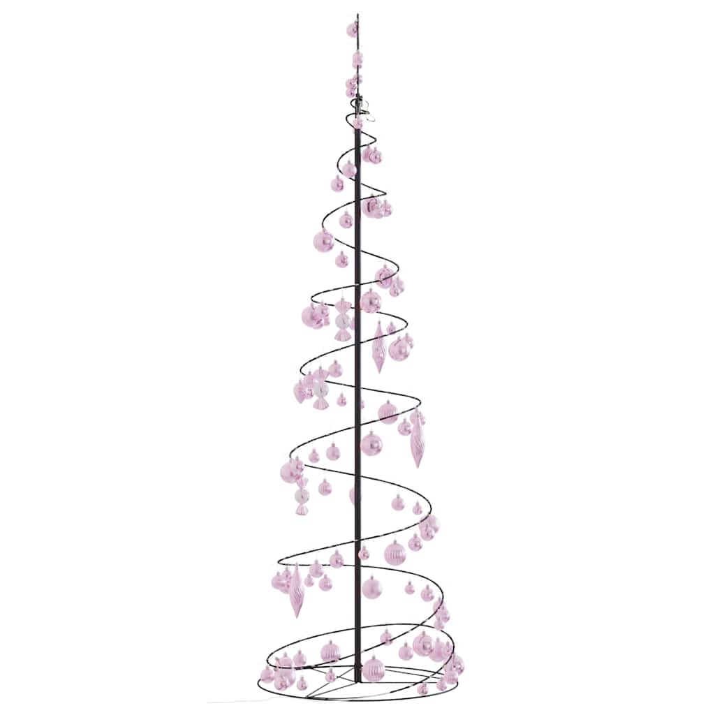 Arbre de Noël cône lumineux avec boules 120 LED 180 cm - Xios Store SNC