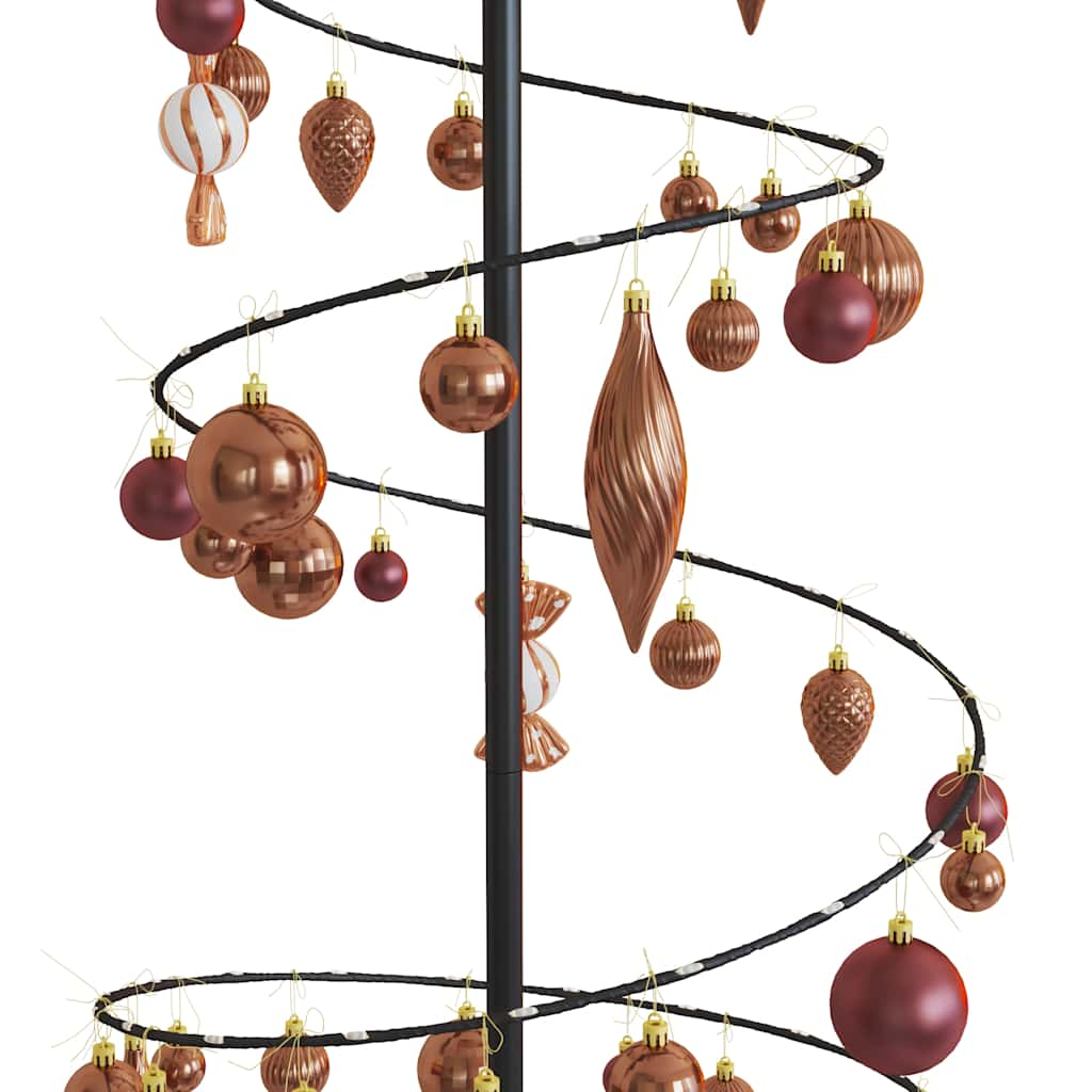 Arbre de Noël cône lumineux avec boules 120 LED 180 cm - Xios Store SNC