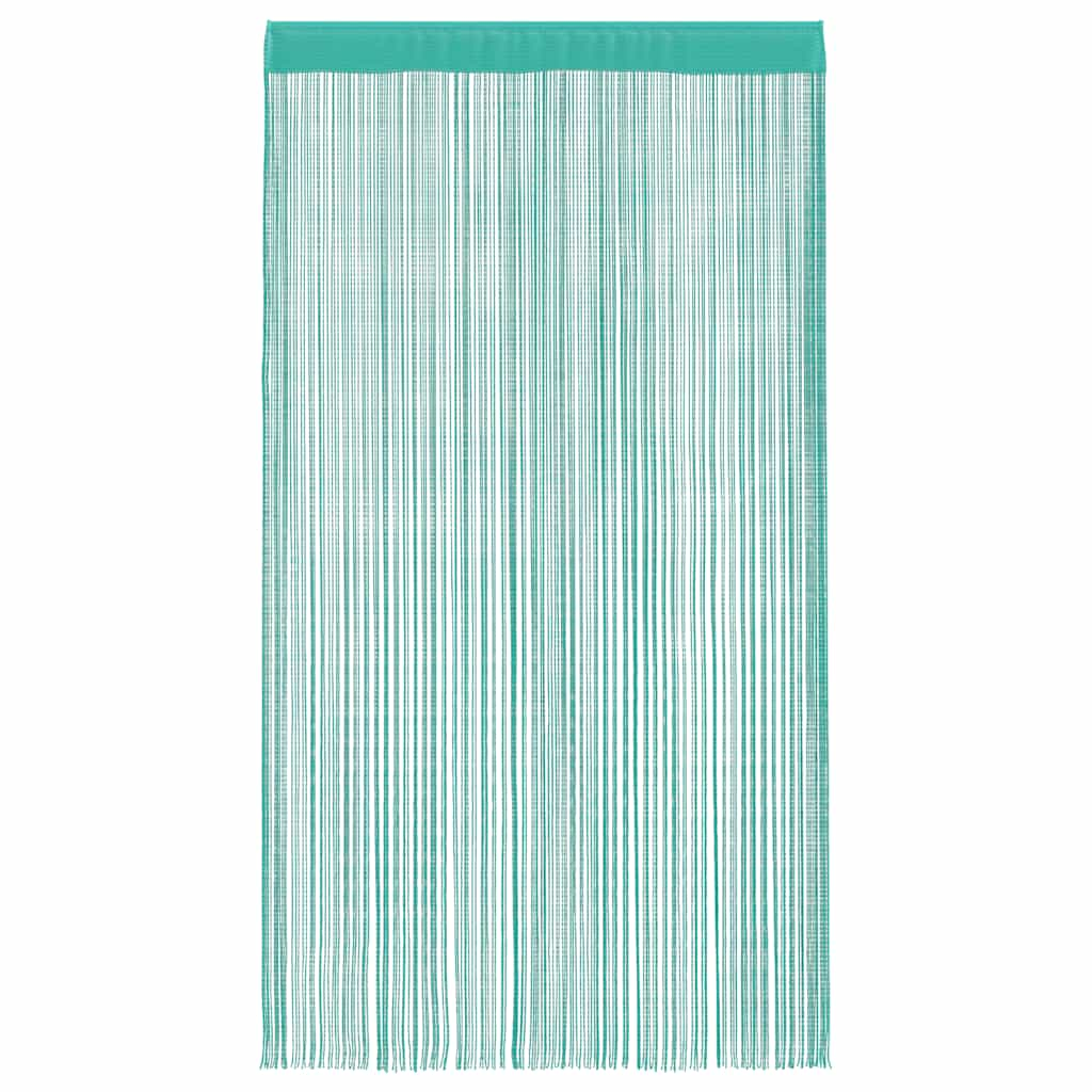 Rideaux à fils 2 pcs turquoise 100x250 cm Rideaux vidaXL