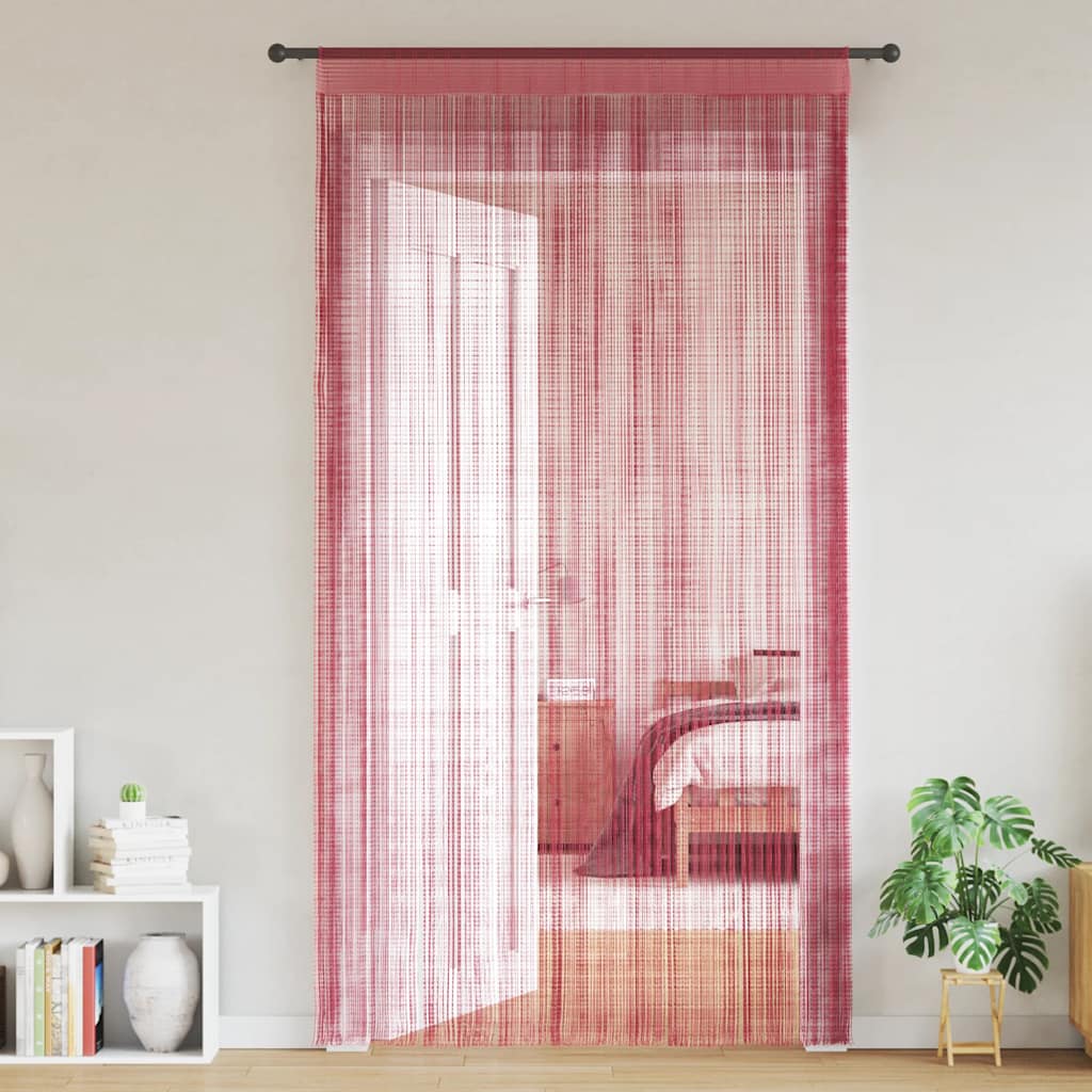 Rideaux à fils 2 pcs rose 100x250 cm Rideaux vidaXL