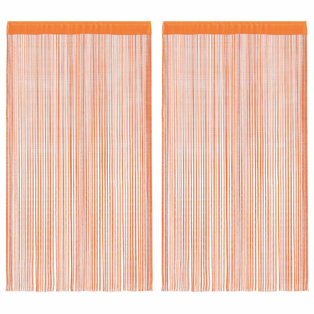 Rideau en fils 2 pcs 140 x 250 cm orange Rideaux vidaXL