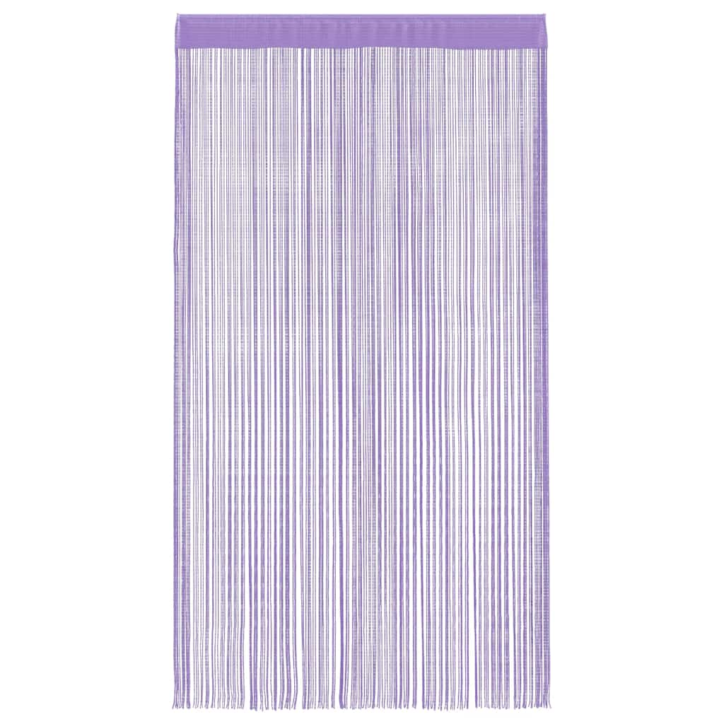 Rideaux à fils 2 pcs violet 100x250 cm Rideaux vidaXL