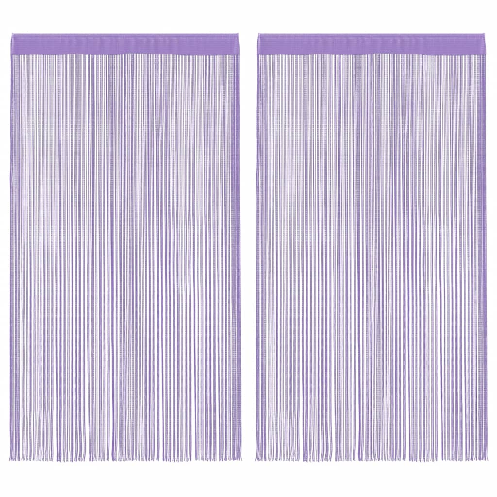 Rideau en fils 2 pcs 140 x 250 cm violet Rideaux vidaXL