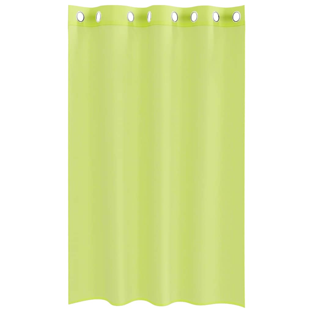 Rideaux en voile avec œillets 2 pcs vert pomme 140x140 cm Rideaux vidaXL