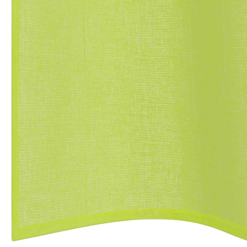 Rideaux en voile avec œillets 2 pcs vert pomme 140x140 cm Rideaux vidaXL