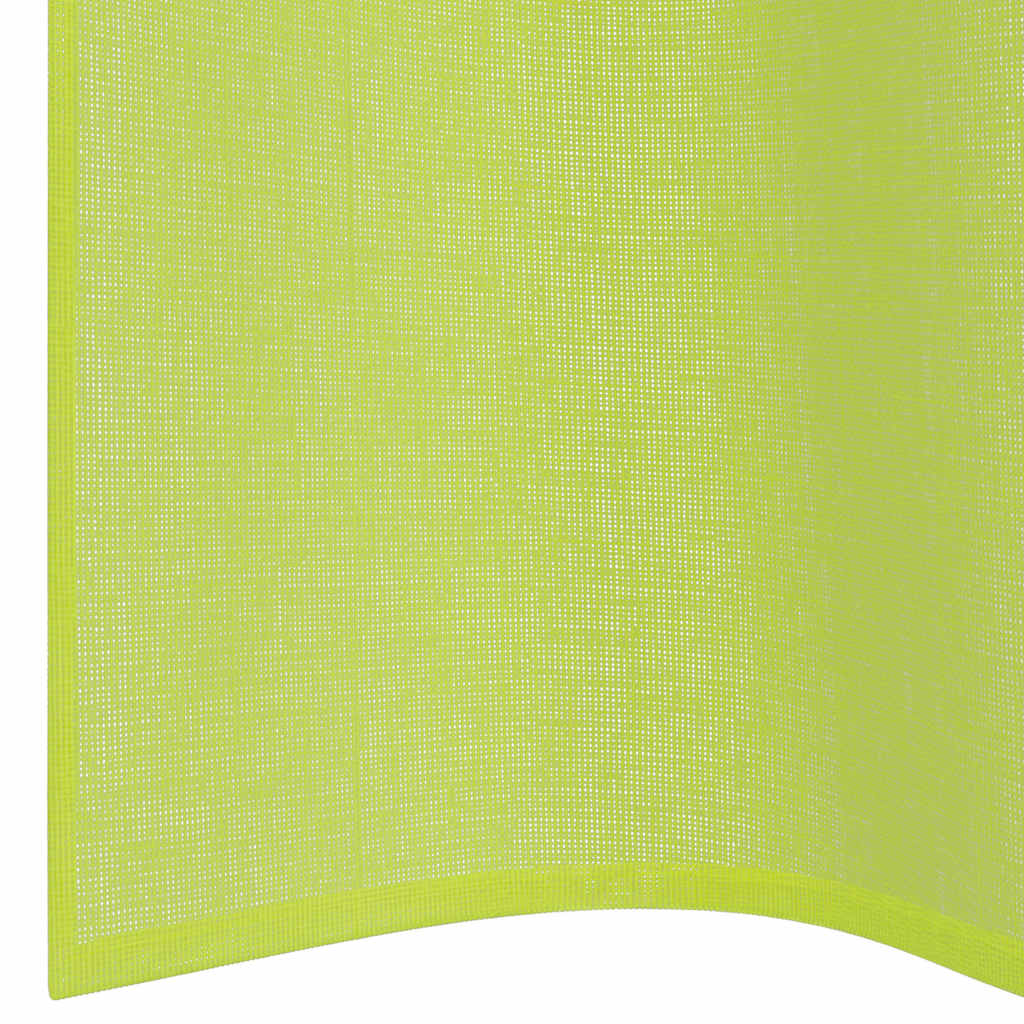 Rideaux en voile avec œillets 2 pcs vert pomme 140x260 cm Rideaux vidaXL