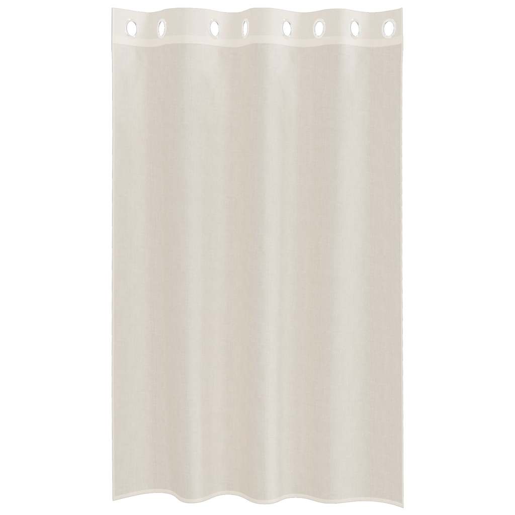 Rideaux en voile avec œillets 2 pcs crème 140x175 cm Rideaux vidaXL