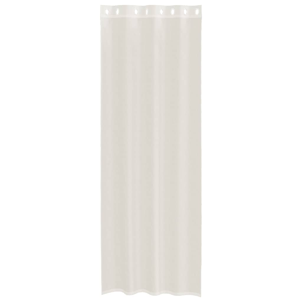 Rideaux en voile avec œillets 2 pcs crème 140x300 cm Rideaux vidaXL