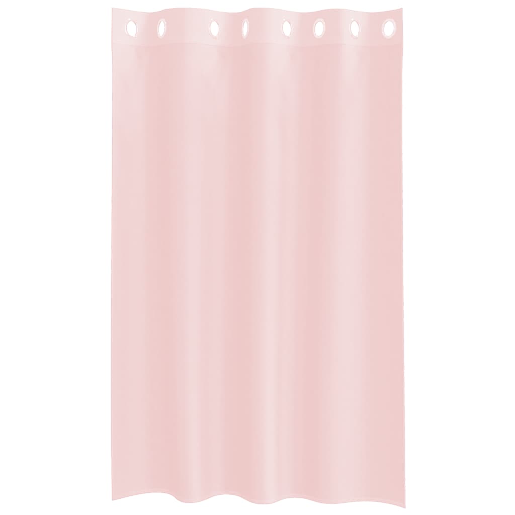 Rideaux en voile avec œillets 2 pcs rose clair 140x175 cm Rideaux vidaXL