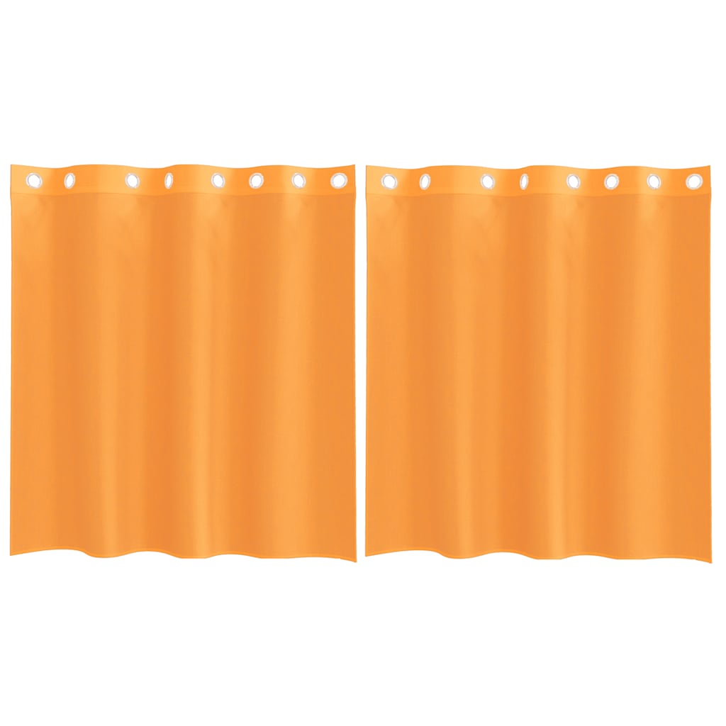 Rideaux en voile avec œillets 2 pcs orange 140x140 cm Rideaux vidaXL