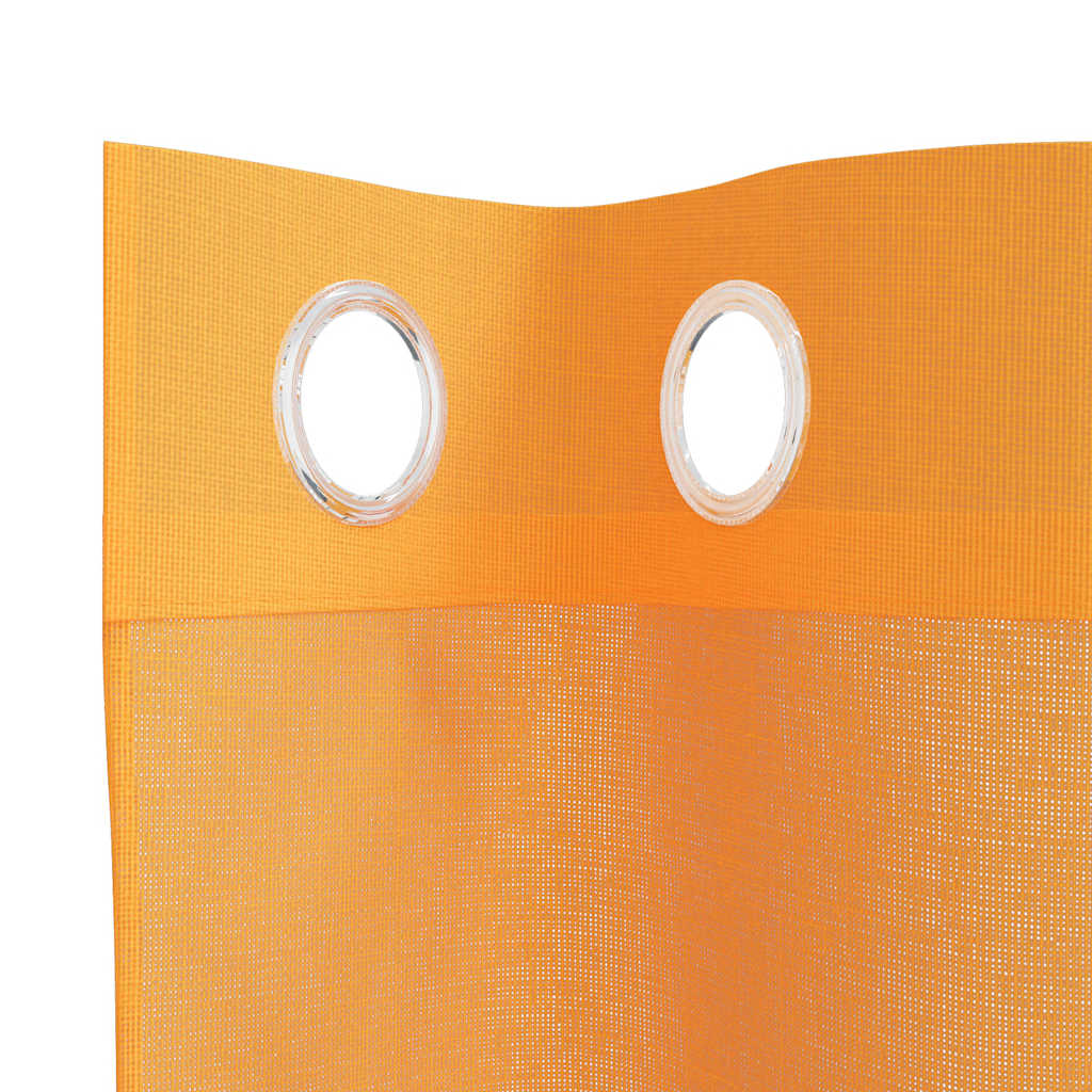 Rideaux en voile avec œillets 2 pcs orange 140x140 cm Rideaux vidaXL