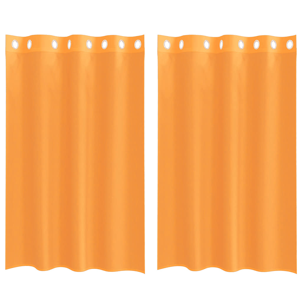 Rideaux en voile avec œillets 2 pcs orange 140x175 cm Rideaux vidaXL