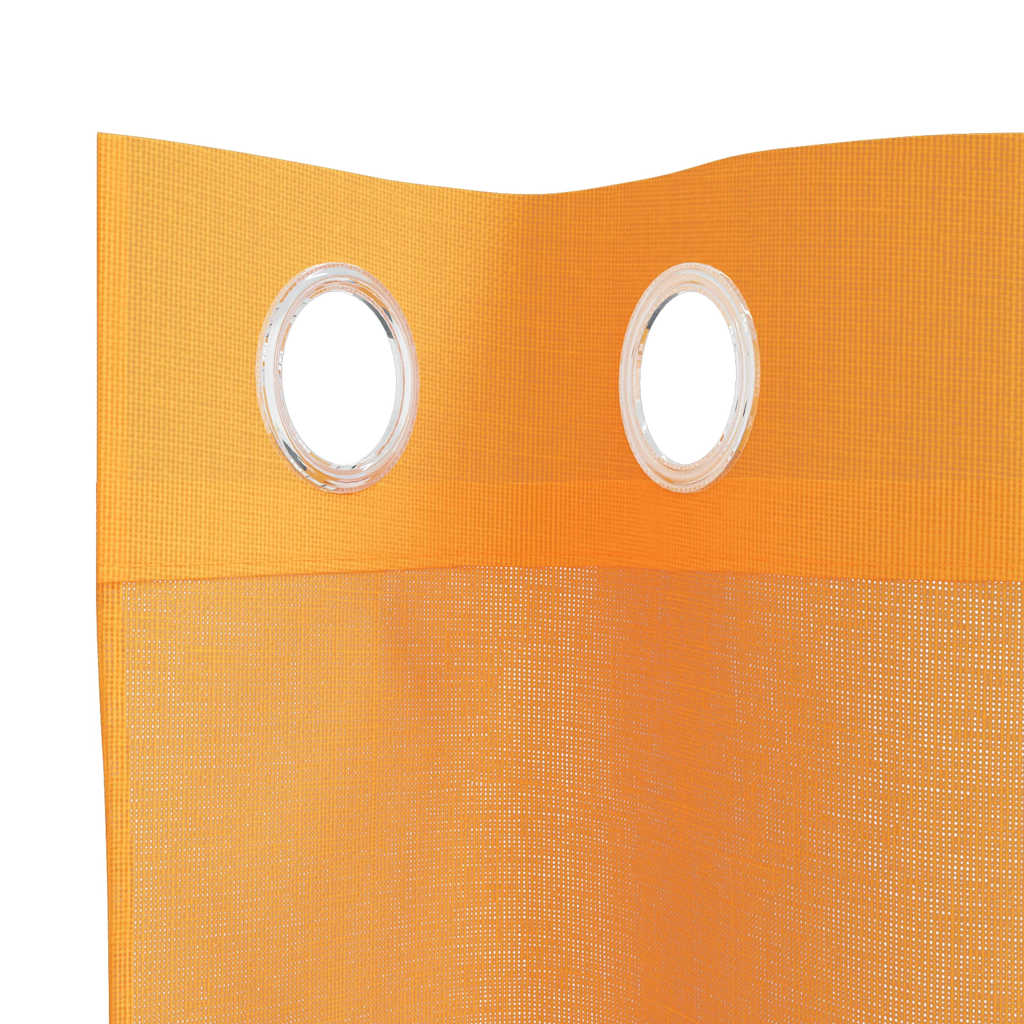 Rideaux en voile avec œillets 2 pcs orange 140x245 cm Rideaux vidaXL