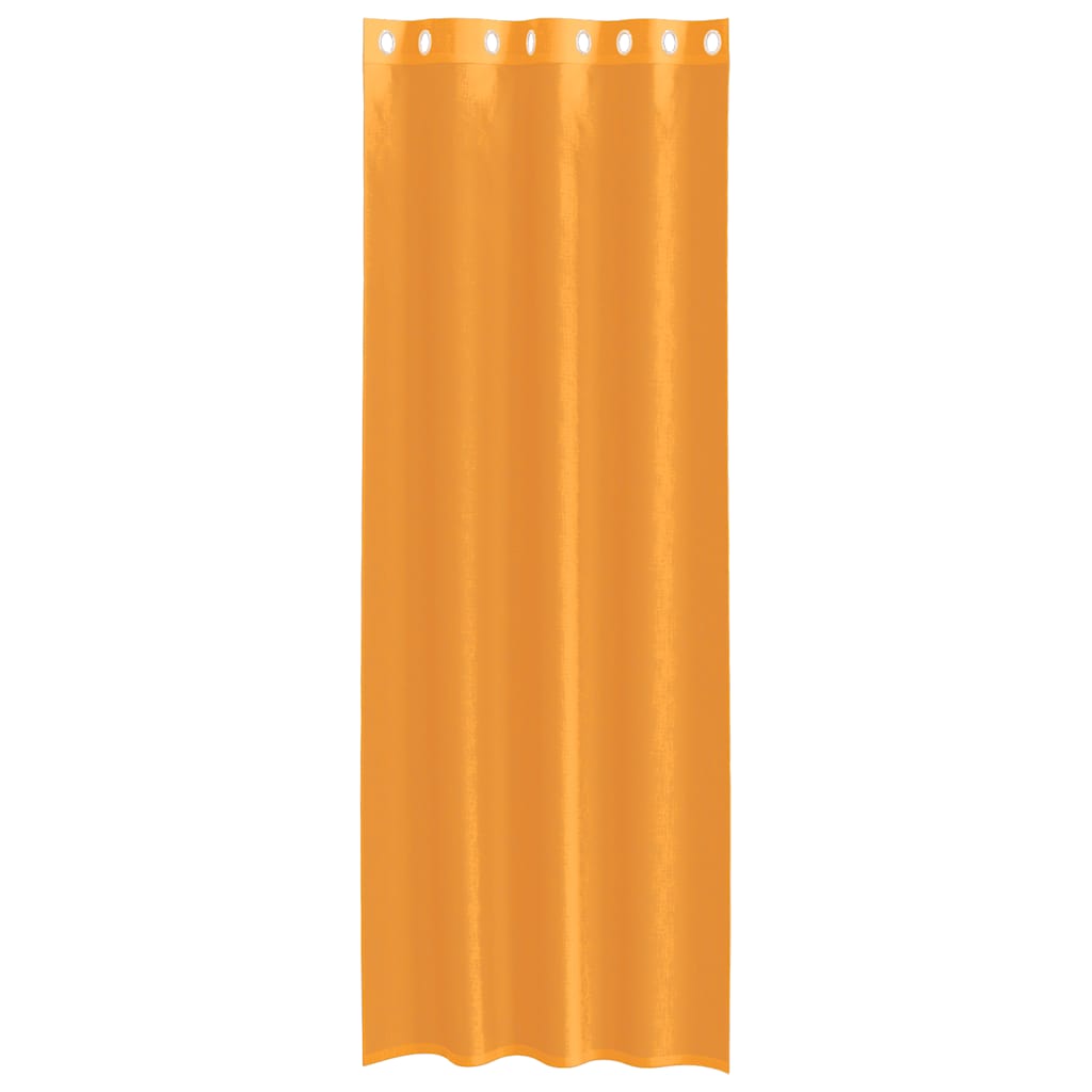 Rideaux en voile avec œillets 2 pcs orange 140x260 cm Rideaux vidaXL