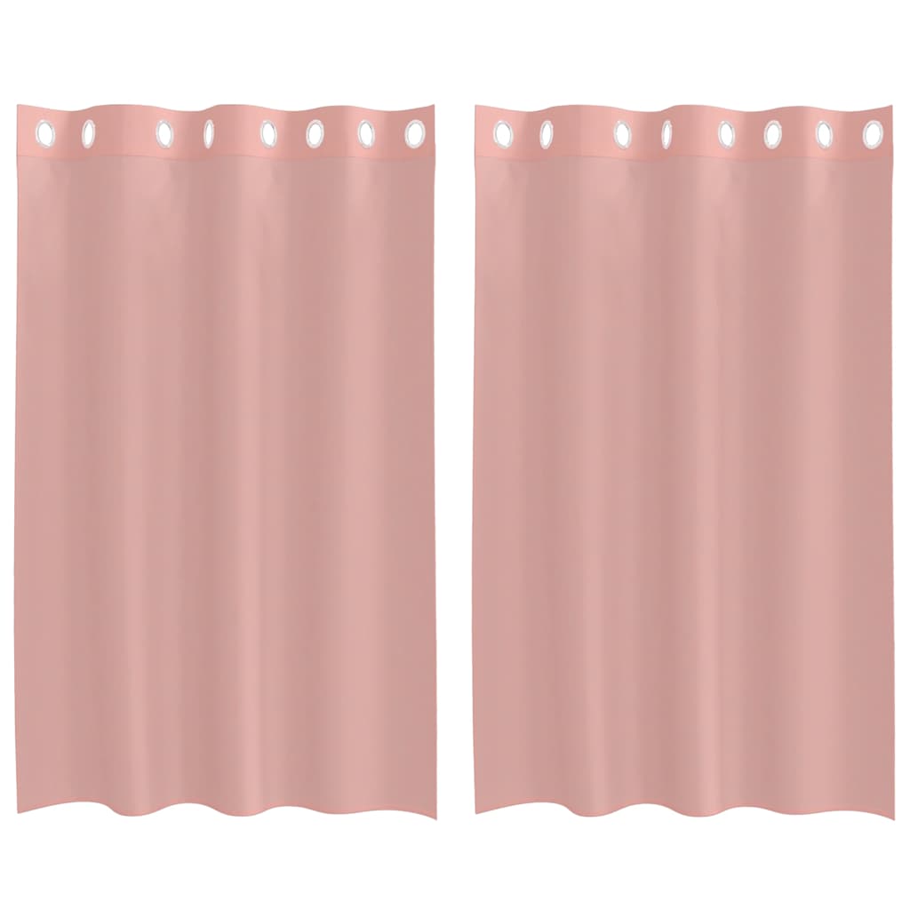 Rideaux en voile avec œillets 2 pcs rose 140x175 cm Rideaux vidaXL