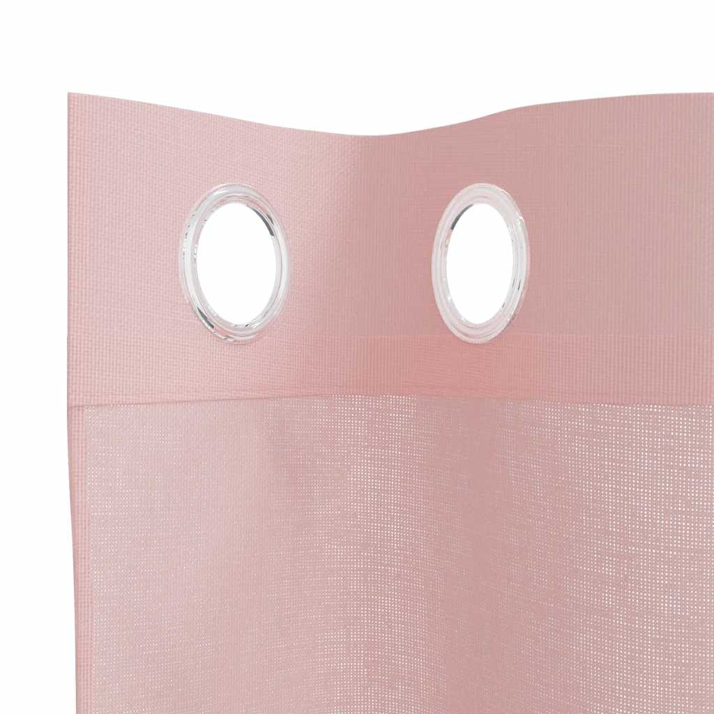 Rideaux en voile avec œillets 2 pcs rose 140x175 cm Rideaux vidaXL