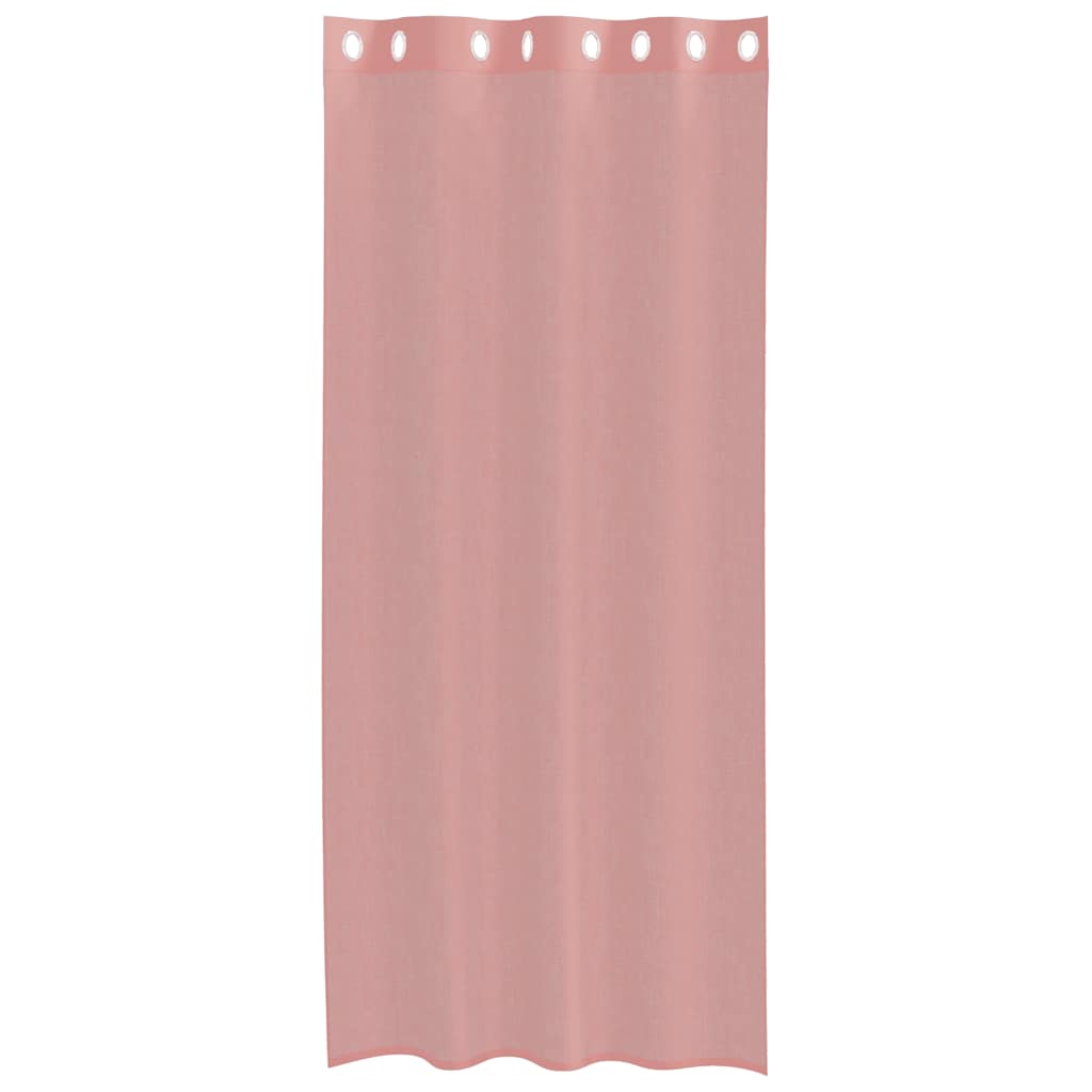 Rideaux en voile avec œillets 2 pcs rose 140x225 cm Rideaux vidaXL