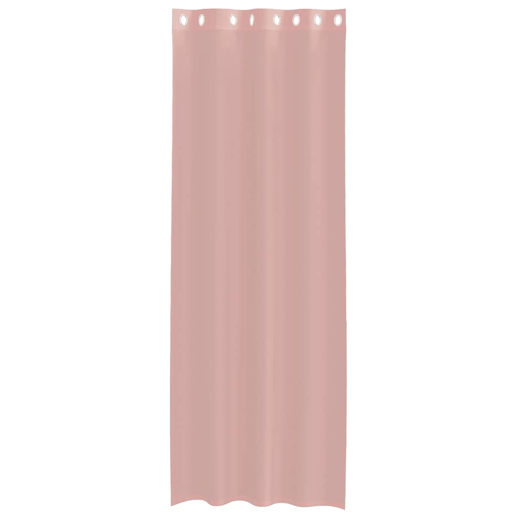 Rideaux en voile avec œillets 2 pcs rose 140x260 cm Rideaux vidaXL