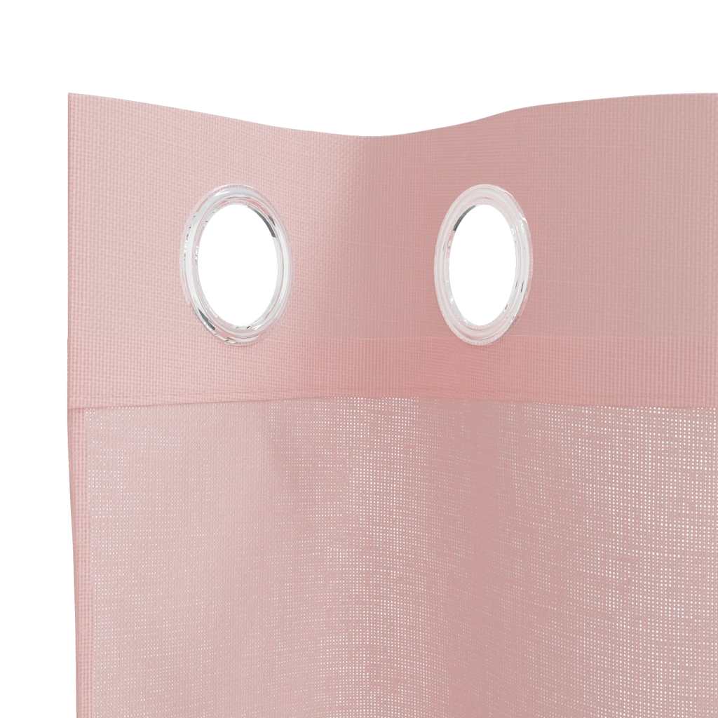 Rideaux en voile avec œillets 2 pcs rose 140x260 cm Rideaux vidaXL