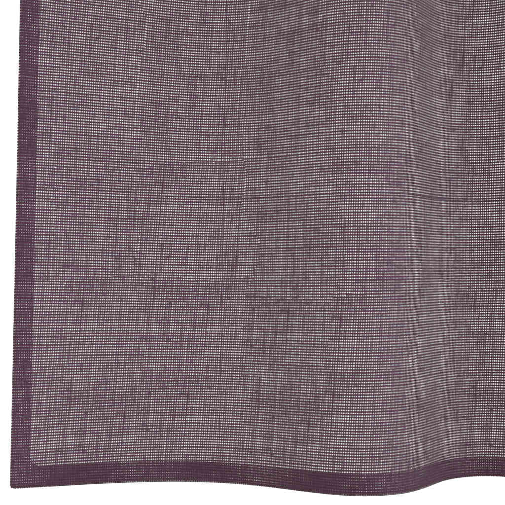 Rideaux en voile avec œillets 2 pcs violet 140x175 cm Rideaux vidaXL