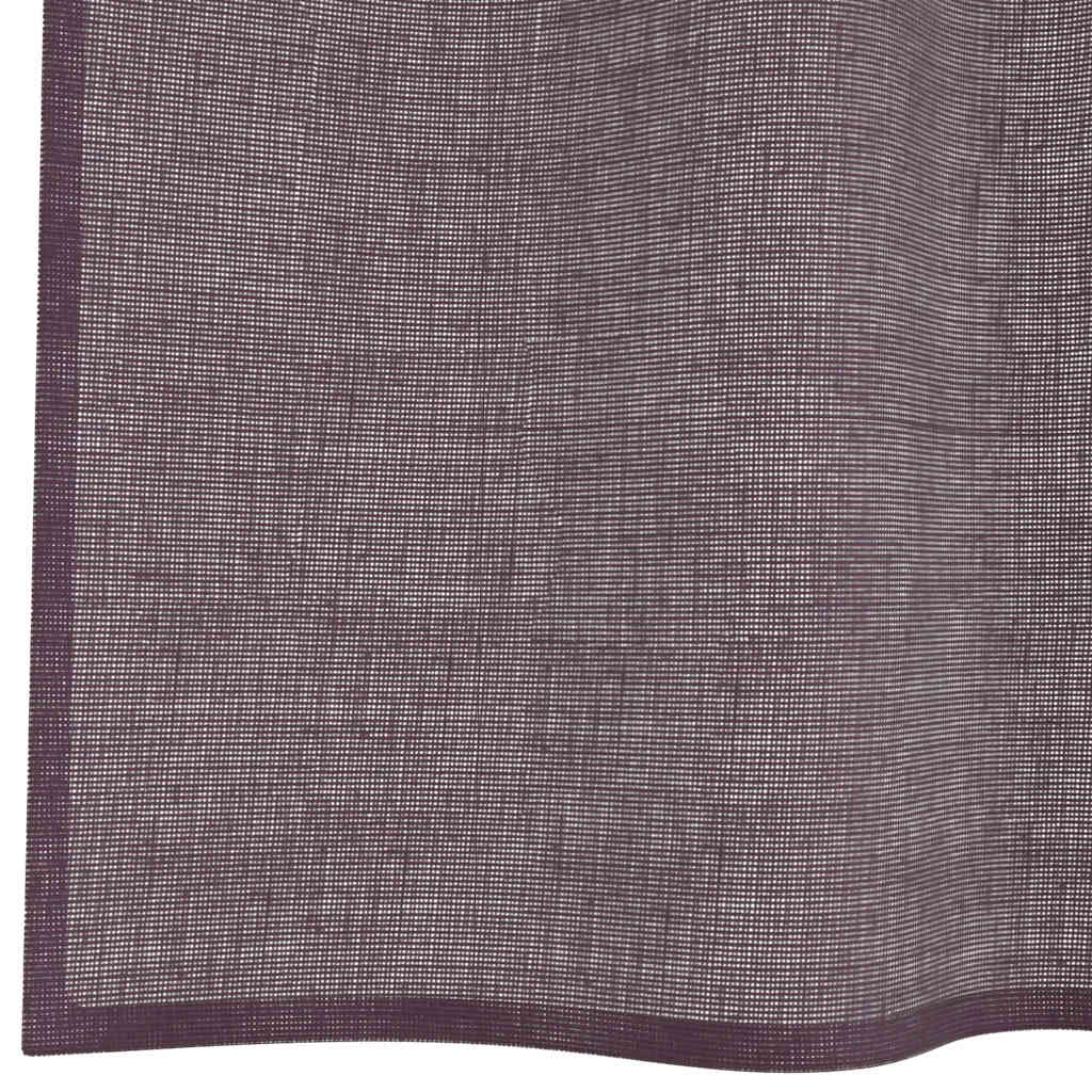 Rideaux en voile avec œillets 2 pcs violet 140x225 cm Rideaux vidaXL