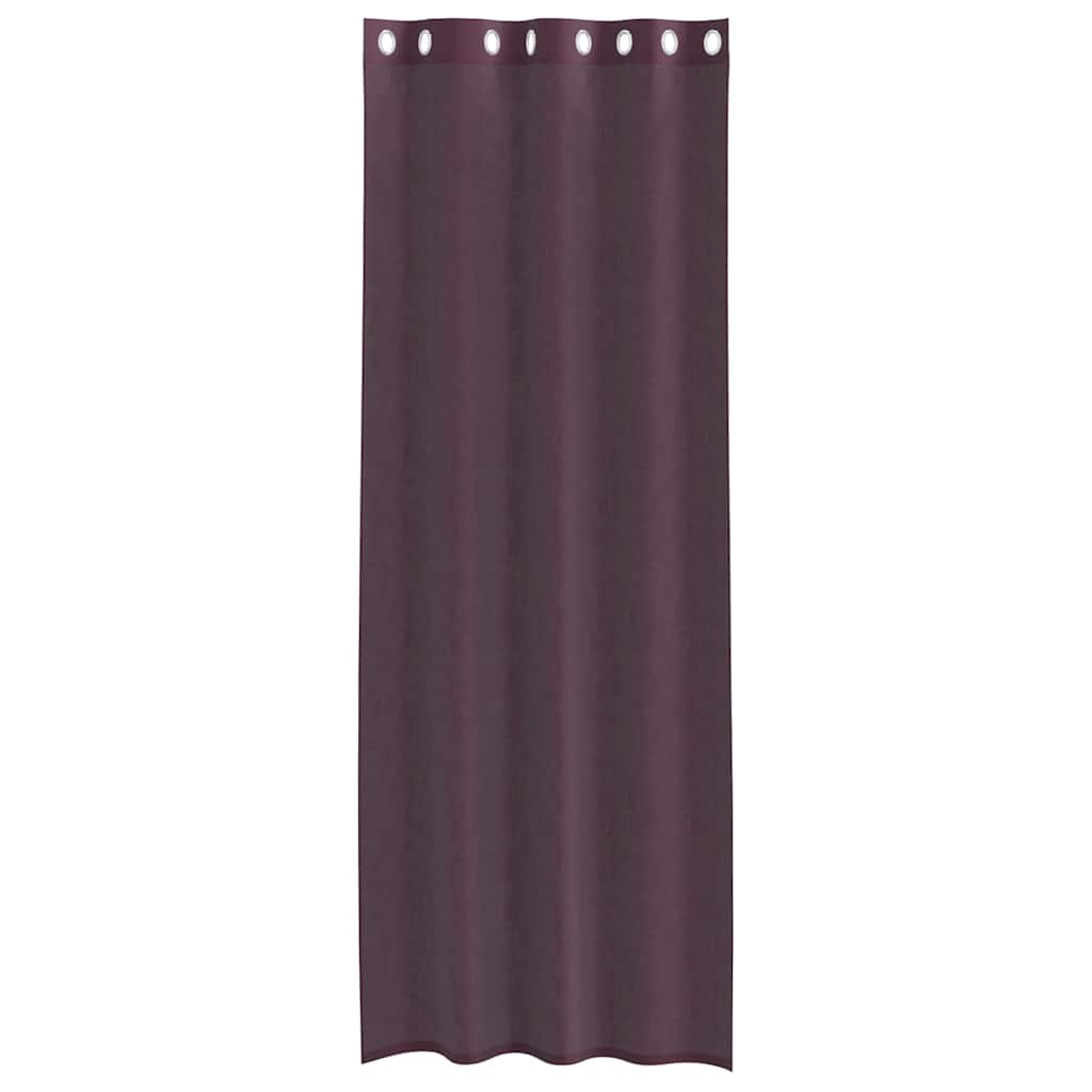 Rideaux en voile avec œillets 2 pcs violet 140x260 cm Rideaux vidaXL