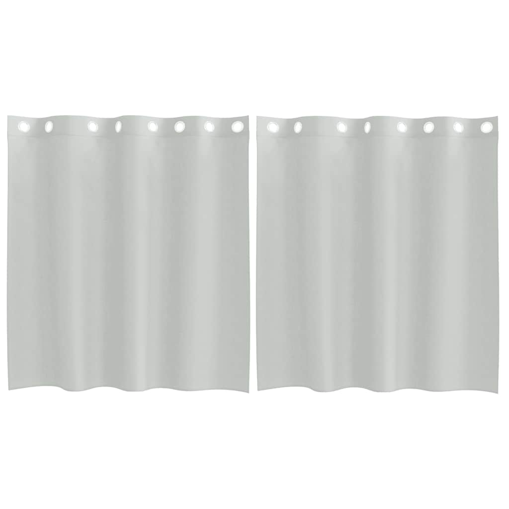 Rideaux en voile avec œillets 2 pcs gris clair 140x140 cm Rideaux vidaXL