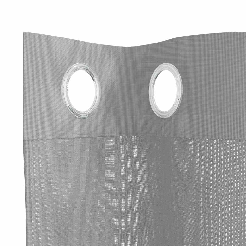 Rideaux en voile avec œillets 2 pcs gris clair 140x140 cm Rideaux vidaXL