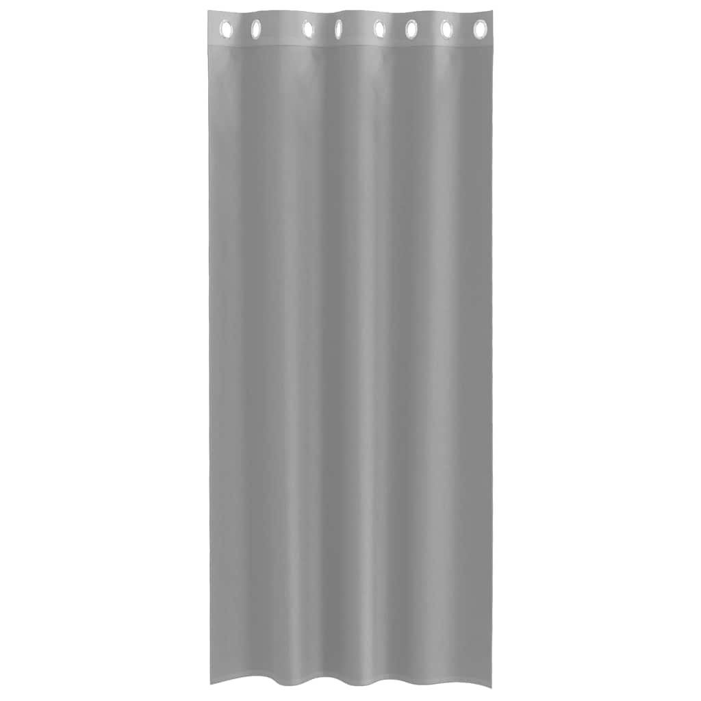 Rideaux en voile avec œillets 2 pcs gris clair 140x225 cm Rideaux vidaXL