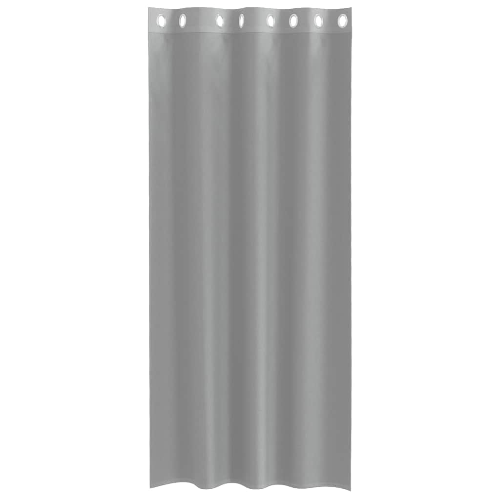 Rideaux en voile avec œillets 2 pcs gris clair 140x245 cm Rideaux vidaXL