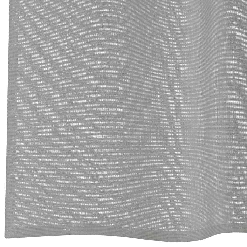 Rideaux en voile avec œillets 2 pcs gris clair 140x245 cm Rideaux vidaXL