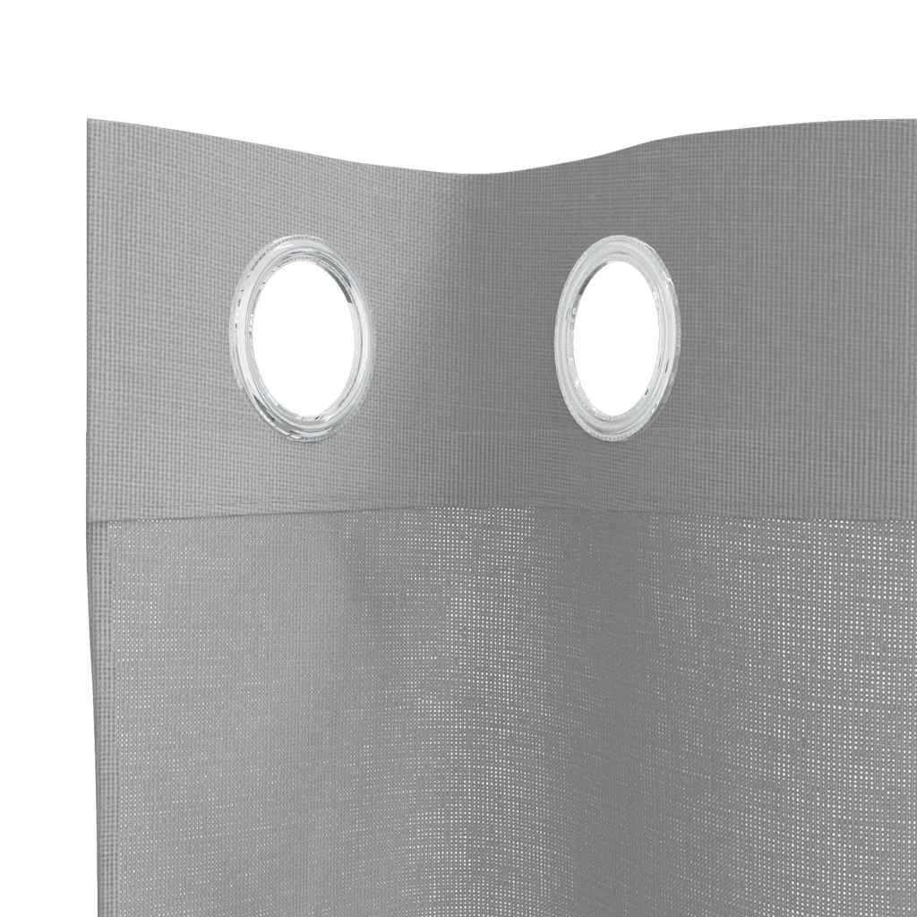 Rideaux en voile avec œillets 2 pcs gris clair 140x260 cm Rideaux vidaXL