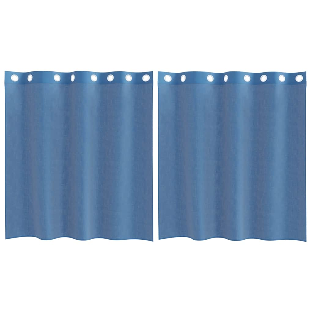 Rideaux en voile avec œillets 2 pcs bleu royal Rideaux vidaXL