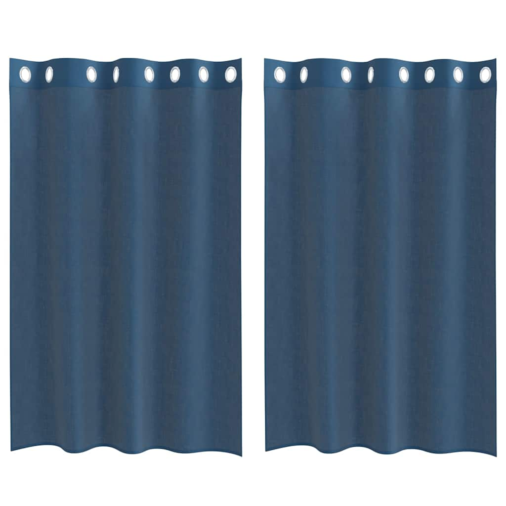 Rideaux en voile avec œillets 2 pcs bleu royal Rideaux vidaXL