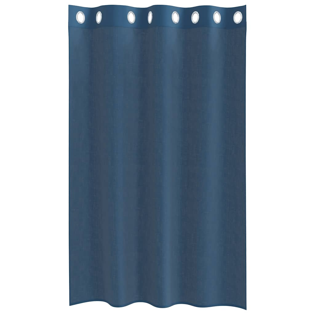 Rideaux en voile avec œillets 2 pcs bleu royal Rideaux vidaXL