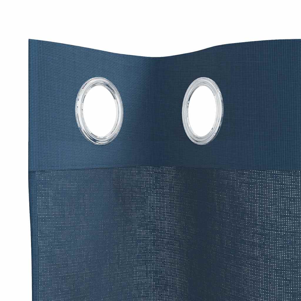 Rideaux en voile avec œillets 2 pcs bleu royal Rideaux vidaXL